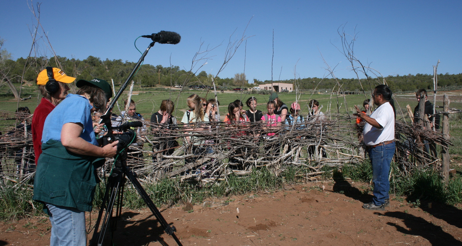 Filming the documentary ‘More than Planting a Seed’.